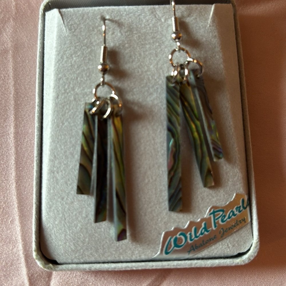 Beautiful 3 bar dangled multi colored earrings